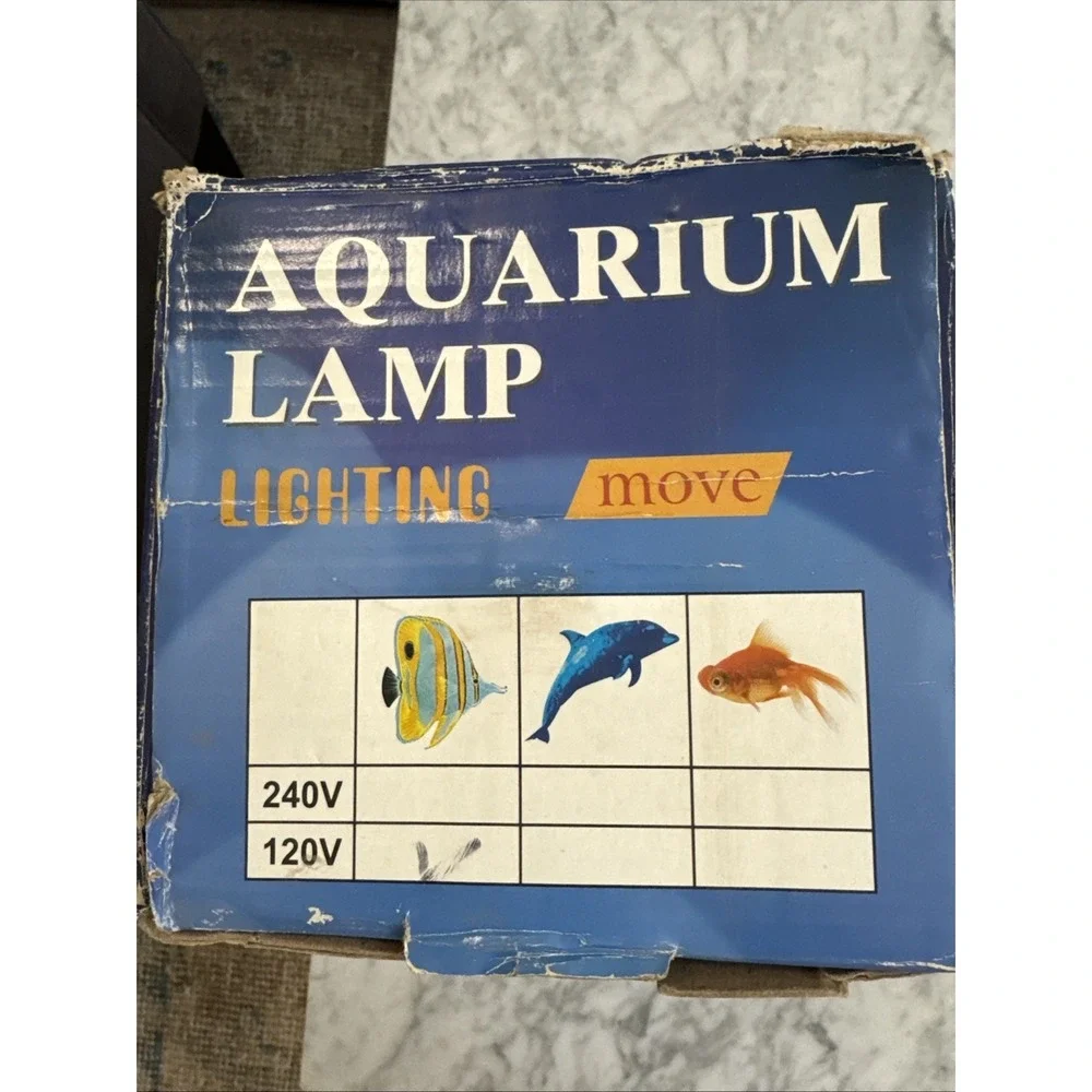 Vintage 1990s Fish Motion Lamp Bright Night Light Ocean Aquarium Tanak READ